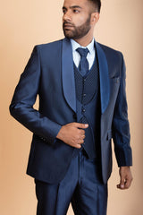 Cobalt Blue 5 Piece Suit