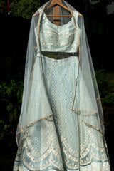Powder Blue Lehenga