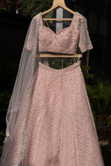 Blush Peach Lehenga