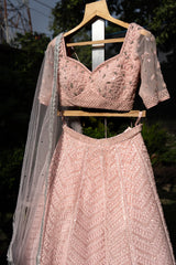 Blush Peach Lehenga