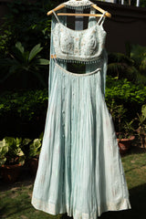 Arctic Blue Lehenga
