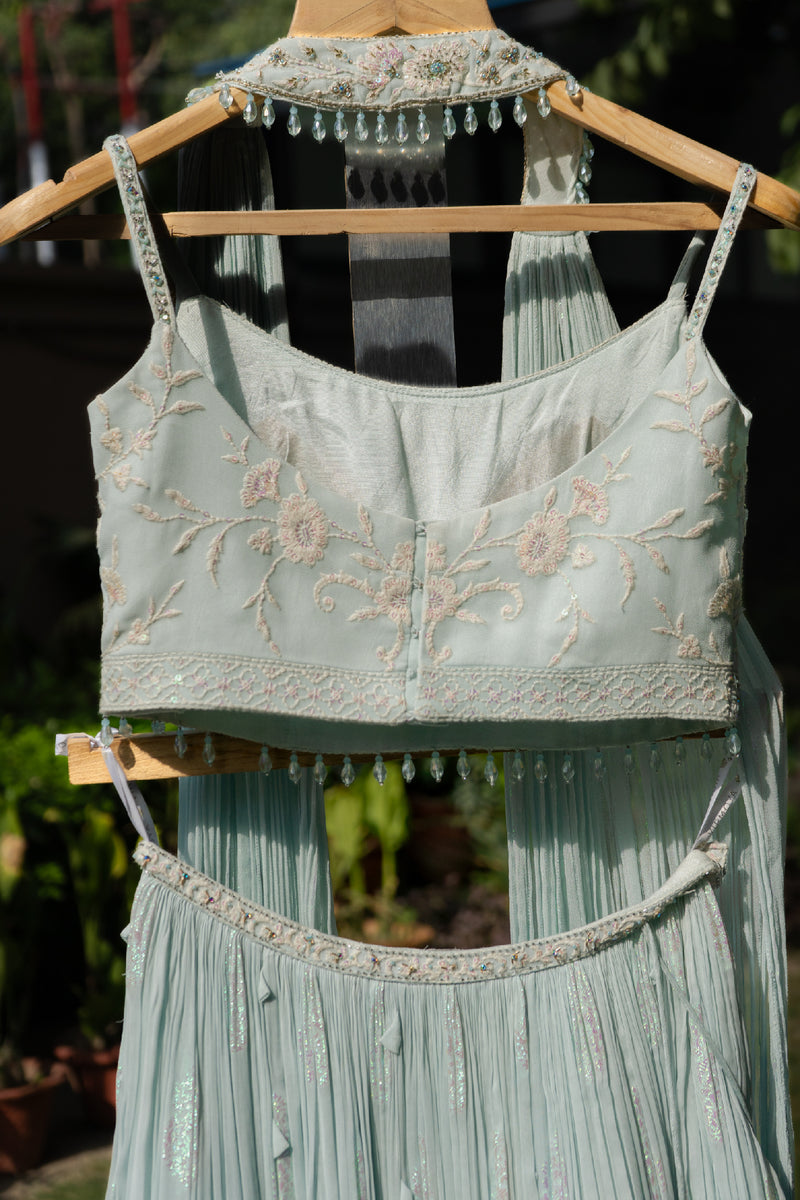 Arctic Blue Lehenga