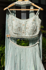 Arctic Blue Lehenga