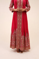 Fuschia Grace A-Line Kurta Set