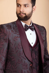 Wine 5 Piece suit