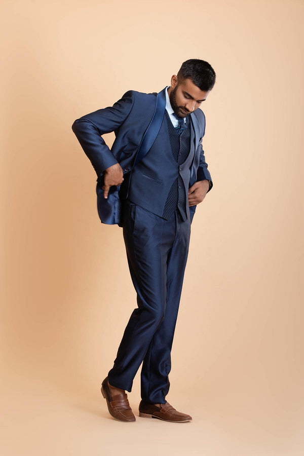 Cobalt Blue 5 Piece Suit