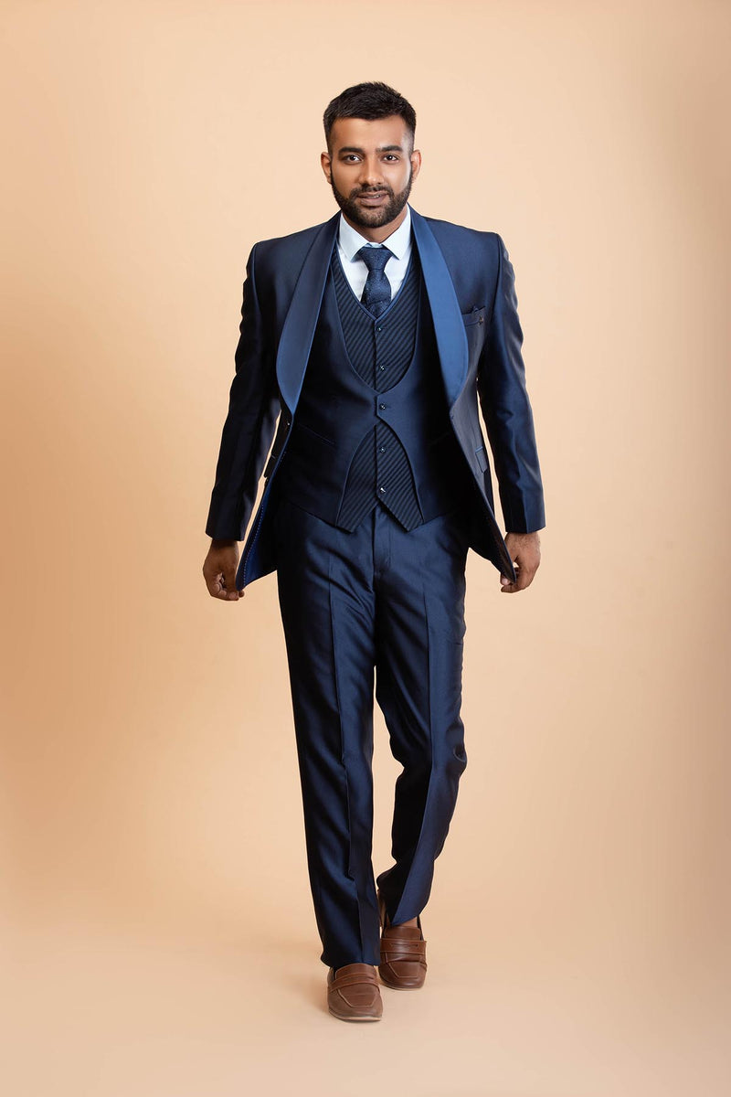 Cobalt Blue 5 Piece Suit