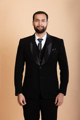 Charcoal Black 5 Piece Suit