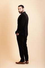 Charcoal Black 5 Piece Suit