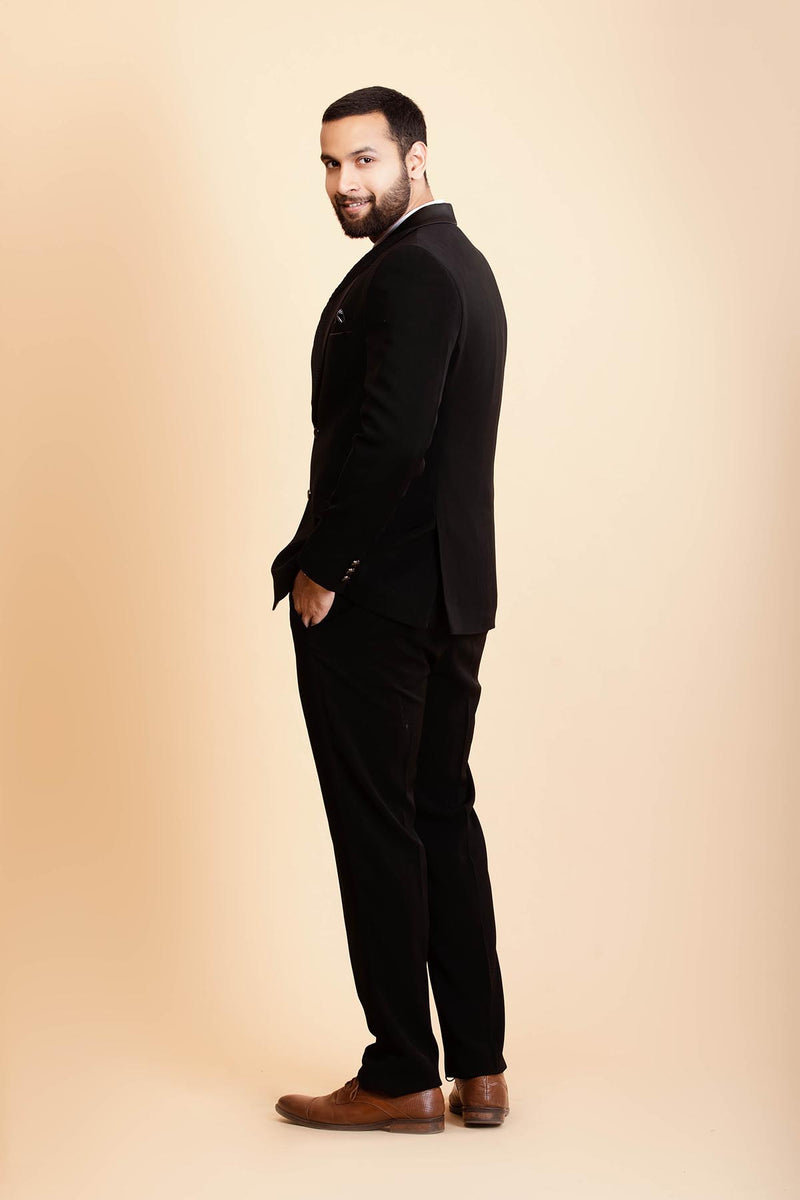 Charcoal Black 5 Piece Suit
