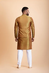 Ochre Collared Bundi with embroidery