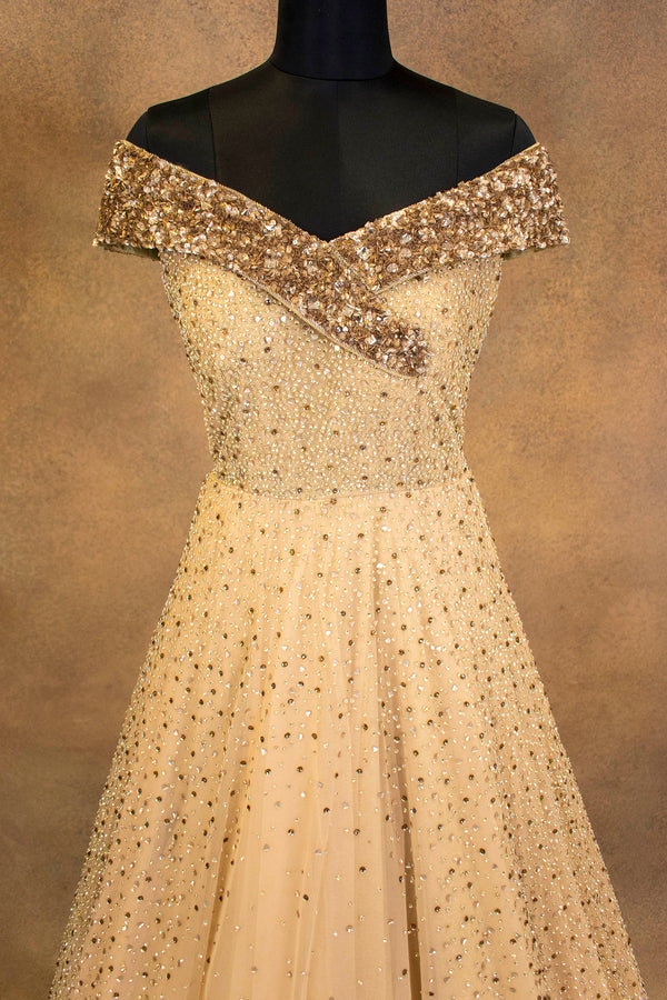 Golden Net Gown