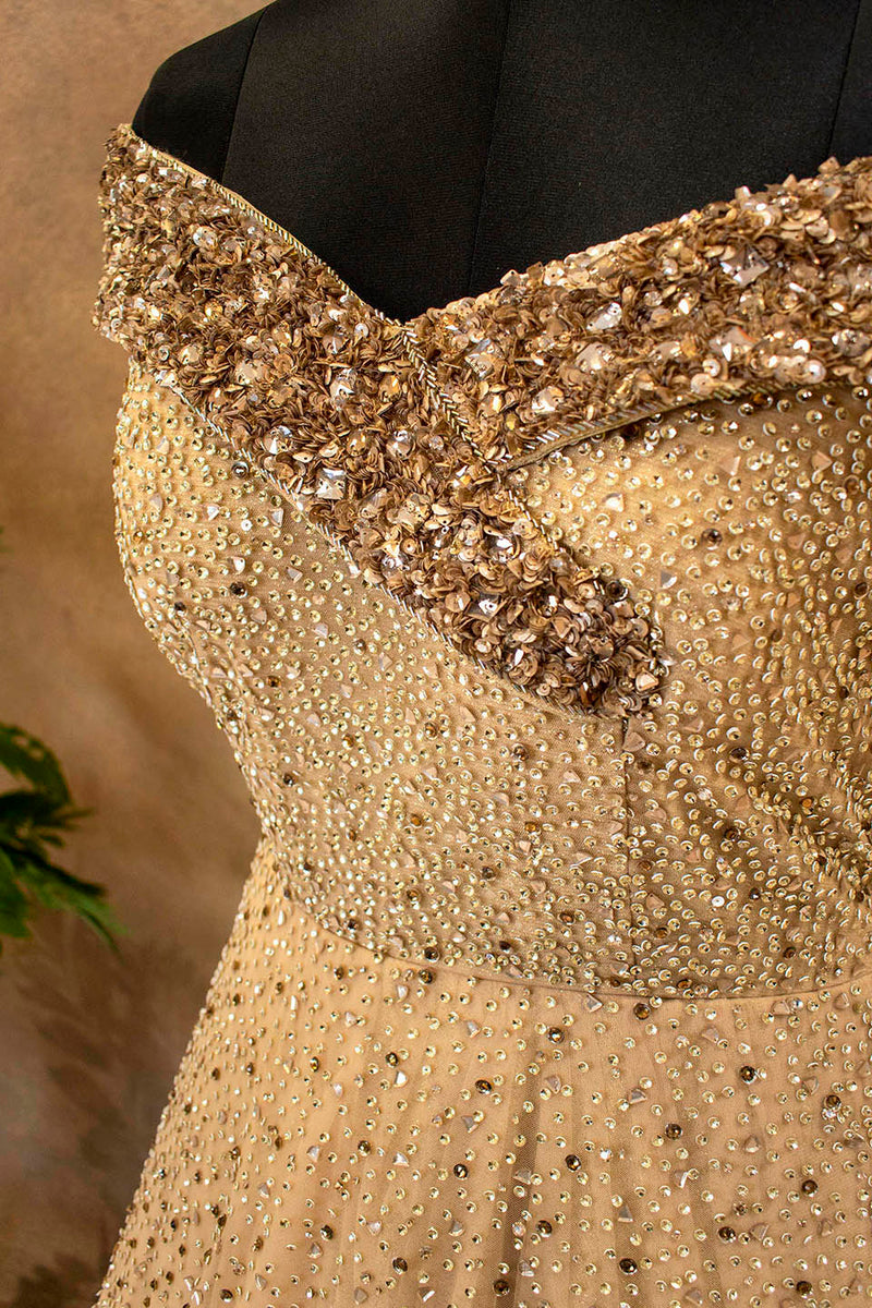 Golden Net Gown